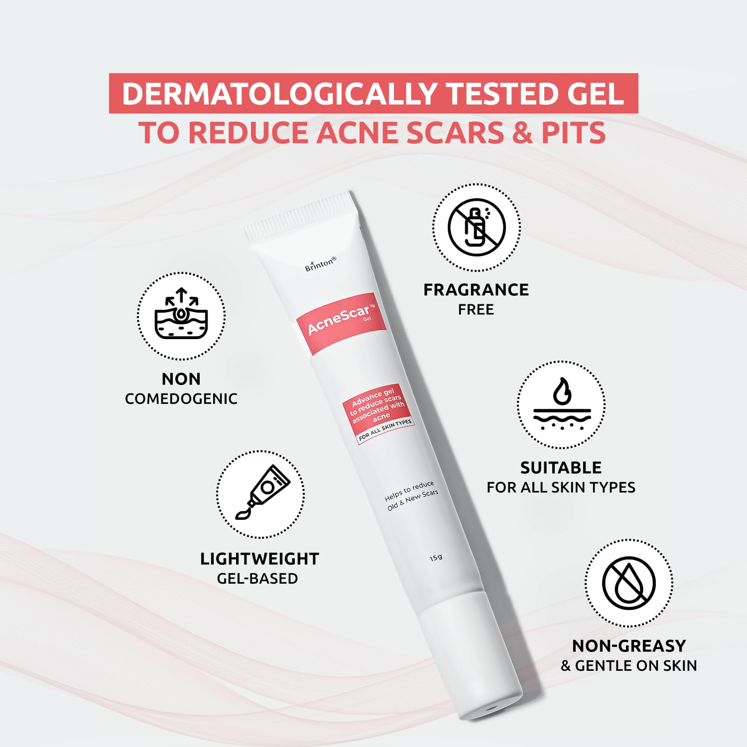 AcneScar Advanced Gel to Reduce Acne Scars associated with acne