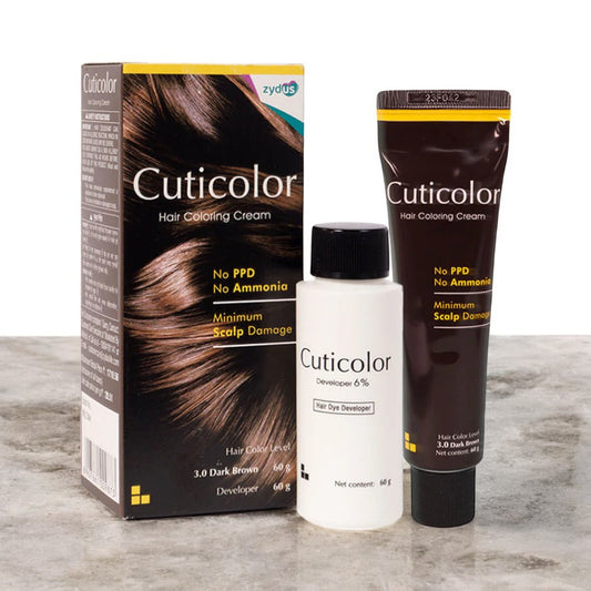 Cuticolor Hair Coloring Cream Dark Brown (3.0)