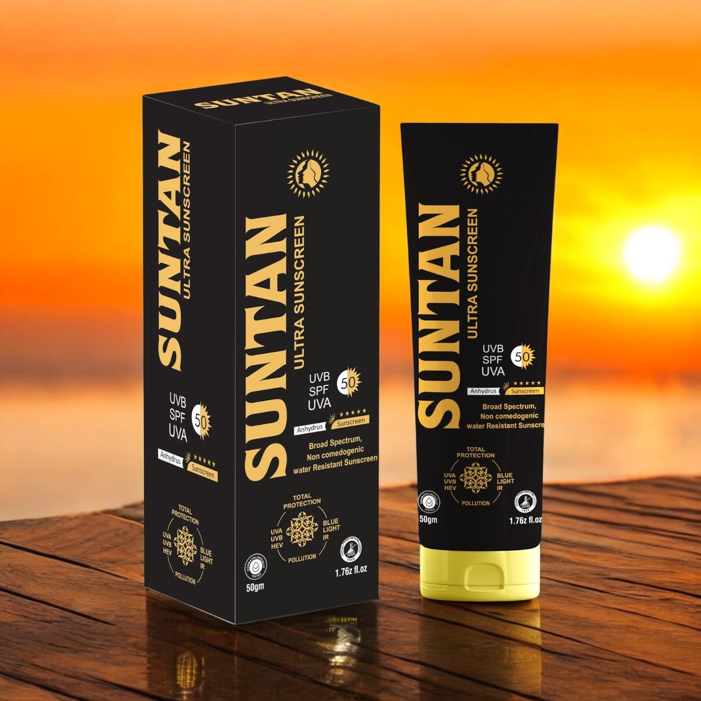 Suntan ultra sunscreen UVB SPF UVA 50+++++