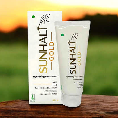 Sunhalt Gold Hydrating Sunscreen (SPF 50 PA+++)