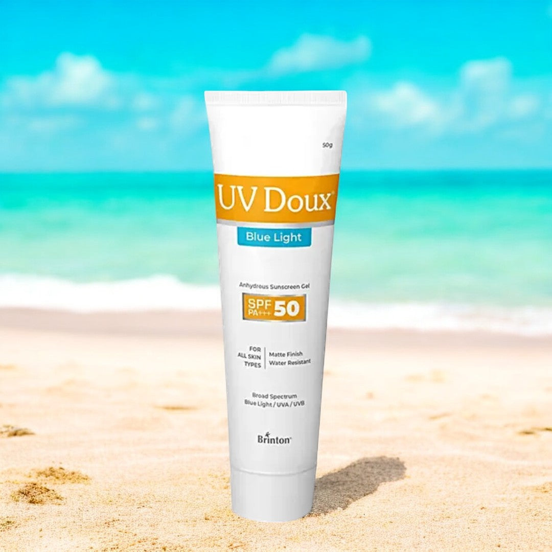 UV Doux Blue Light Anhydrous Sunscreen Gel SPF 50 PA+++