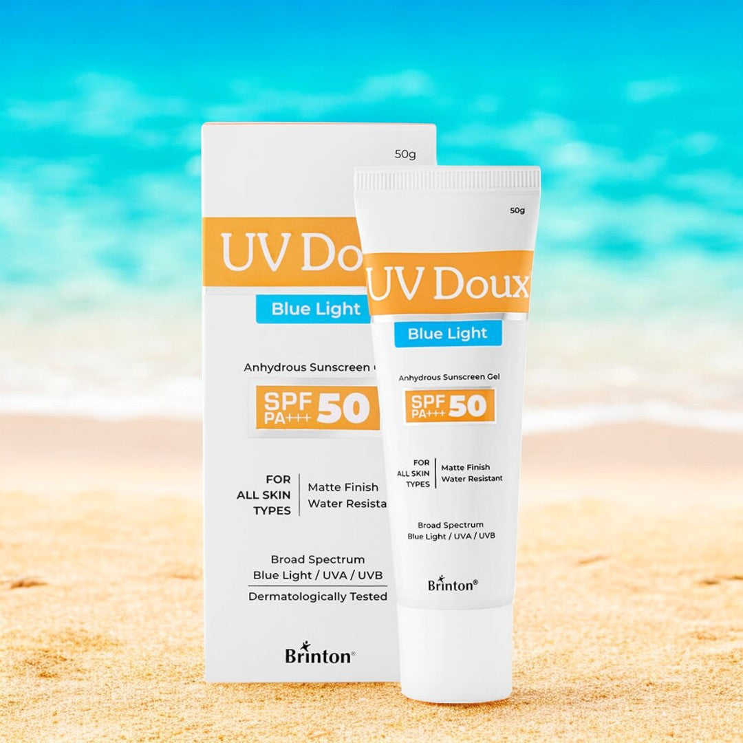 UV Doux Blue Light Anhydrous Sunscreen Gel SPF 50 PA+++