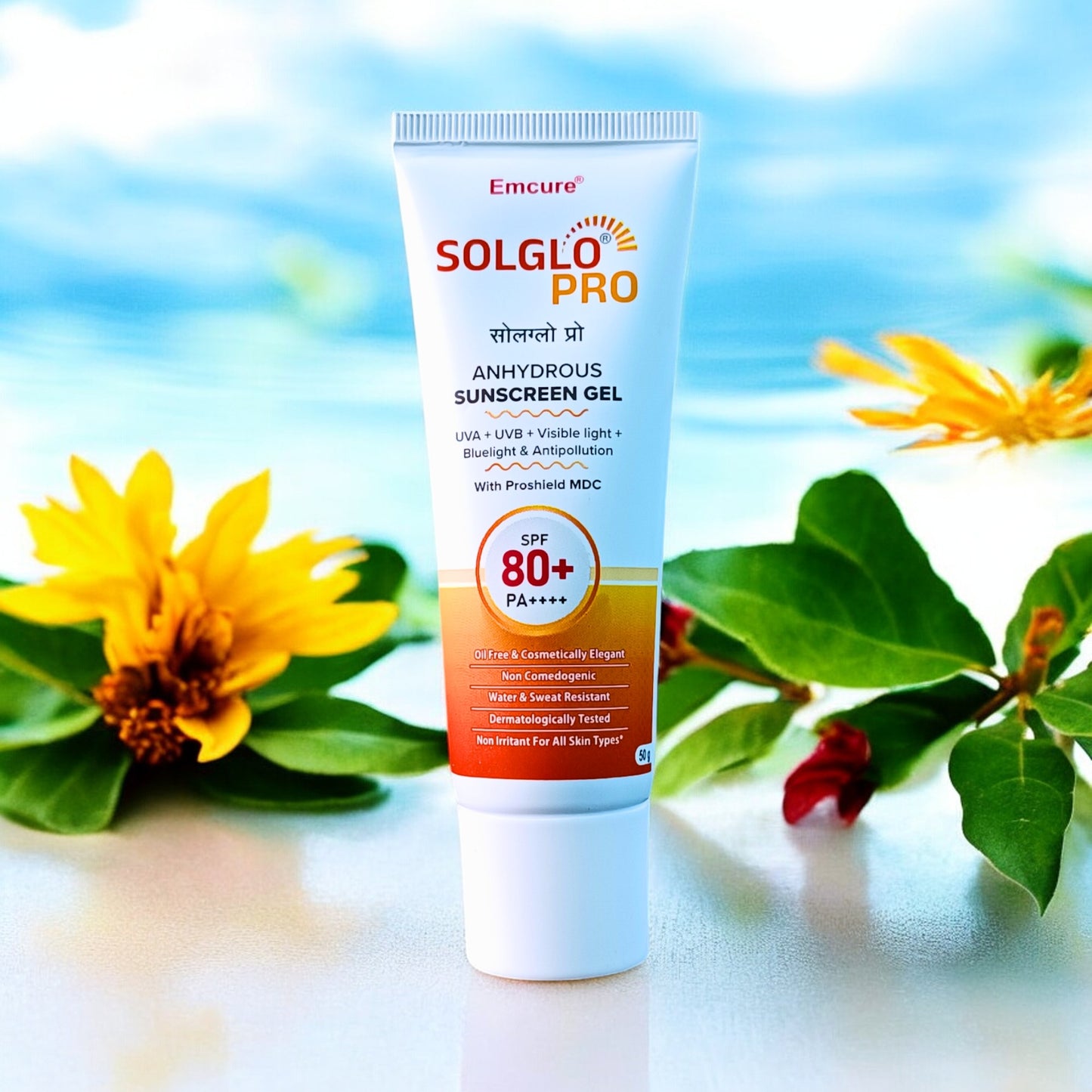 Solglo Pro Anhydrous Sunscreen Gel SPF 80+ PA++++