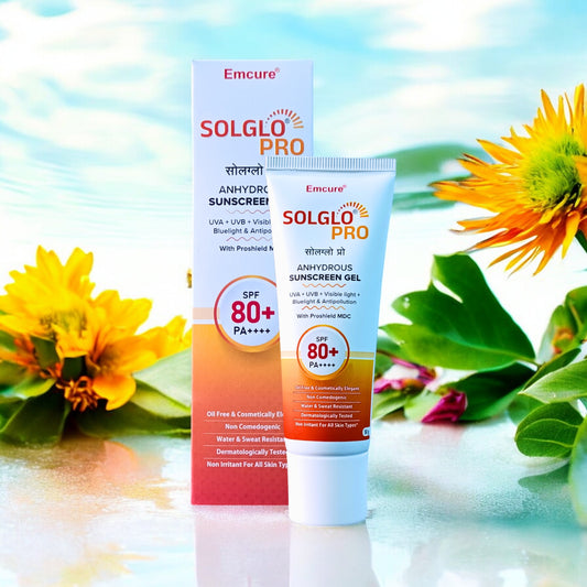 Solglo Pro Anhydrous Sunscreen Gel SPF 80+ PA++++