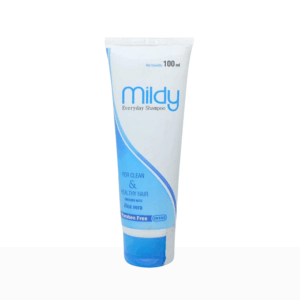 Mildy Shampoo is a mild and gentle shampoo formulated with aloe vera.